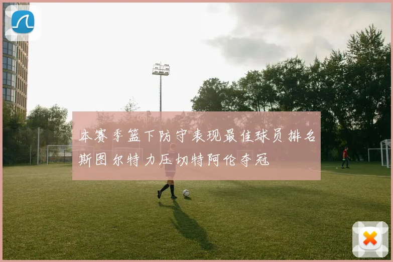 本赛季篮下防守表现最佳球员排名斯图尔特力压切特阿伦夺冠